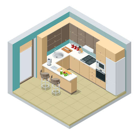 How to Use British Light Fixtures and Mirrors to Open Up Compact Kitchens